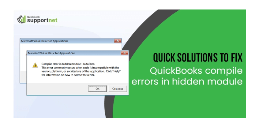 Resolving QuickBooks Compile Error in Hidden Module