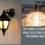 Top things to consider while selecting lights for garden walls