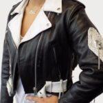 Stylish White Fringe Leather Jacket