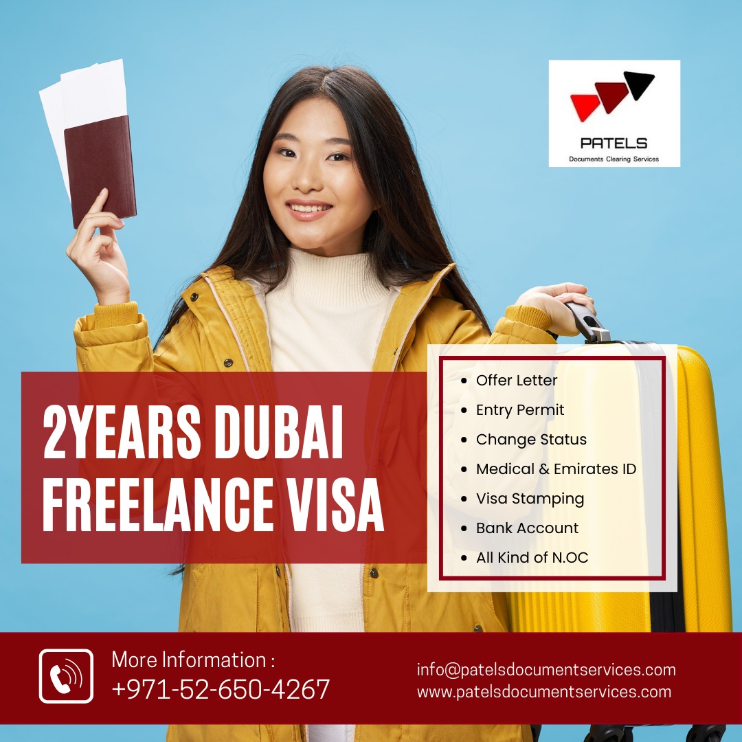 Get the 2Years U.A.E Freelance Visa within 5 to 7 working days.