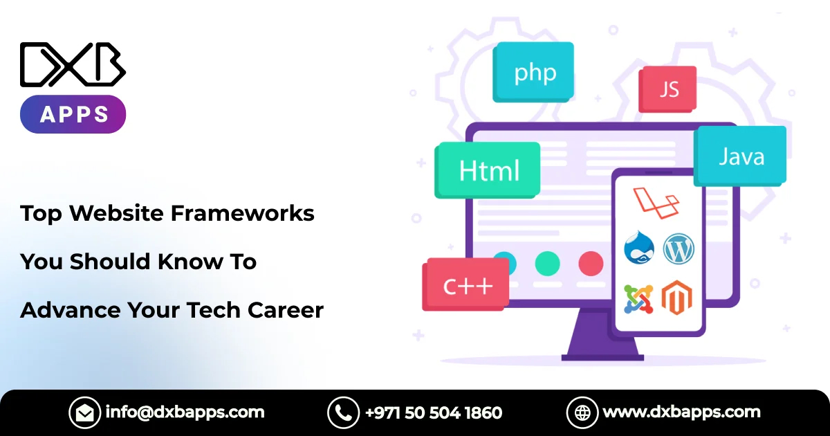 Top Website Frameworks You Should Know To Advance Your Tech Career